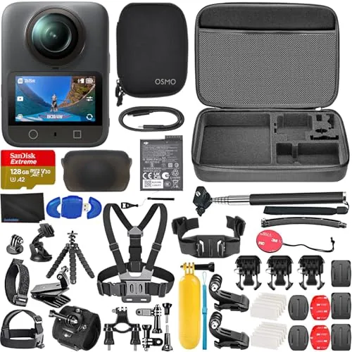 DJI Osmo 360 Combo estándar, cámara 360 con imagen de 360° de 1 pulgada
