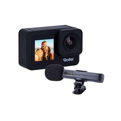 Rollei Actioncam D6Pro - Cámara de vídeo 5K, Pantalla táctil IPS de 2,2"