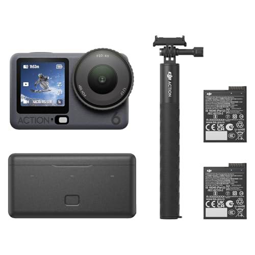 dji Osmo Action 6 Pack Mejorado, cámara de acción con Sensor Cuadrado de 1/1.1 Pulgadas