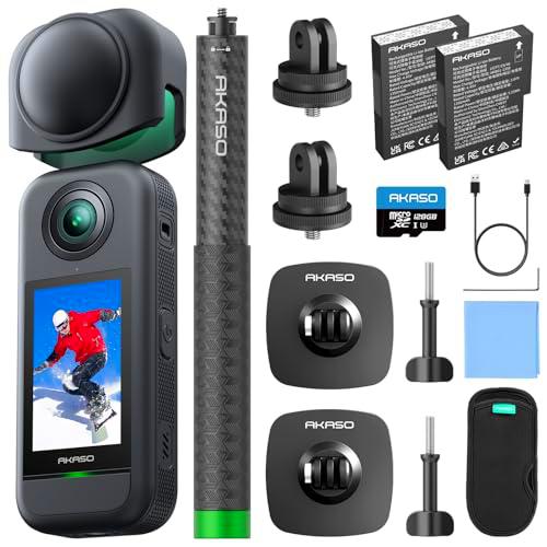 AKASO 360 - Paquete de Aventura de Nieve con microSD de 128 GB